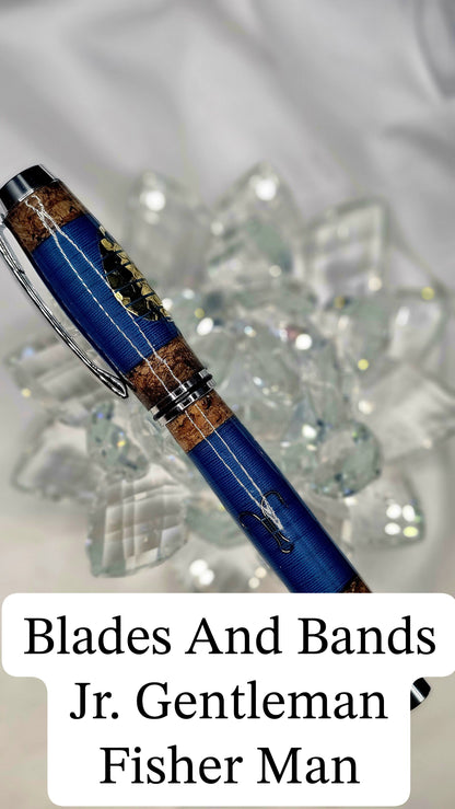 Custom Handmade Fisherman Jr Gentleman Roller Ball Pen