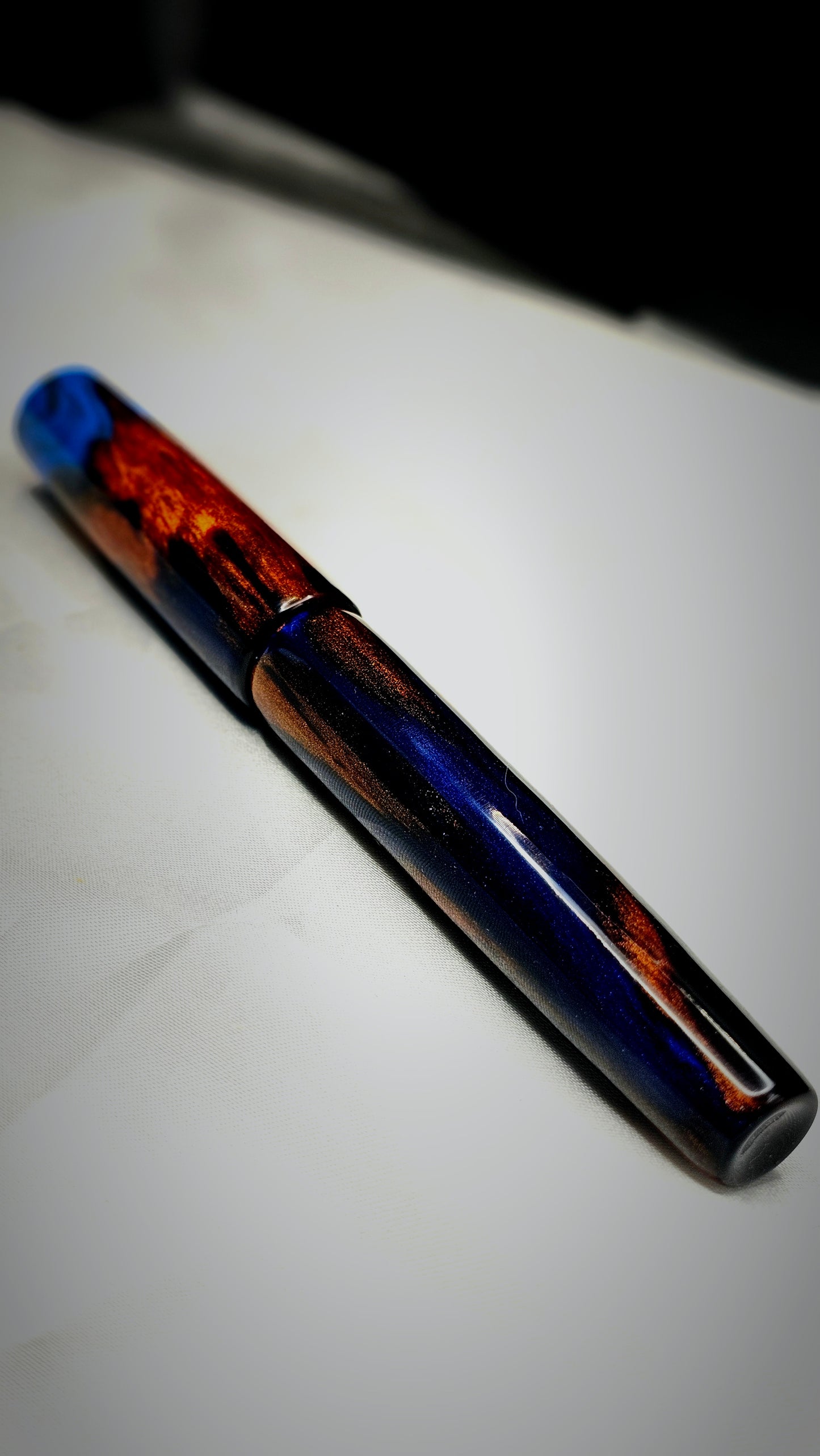 "Dusks Twilight" Bespoke Fountain Pen a Hand Made Resin Body