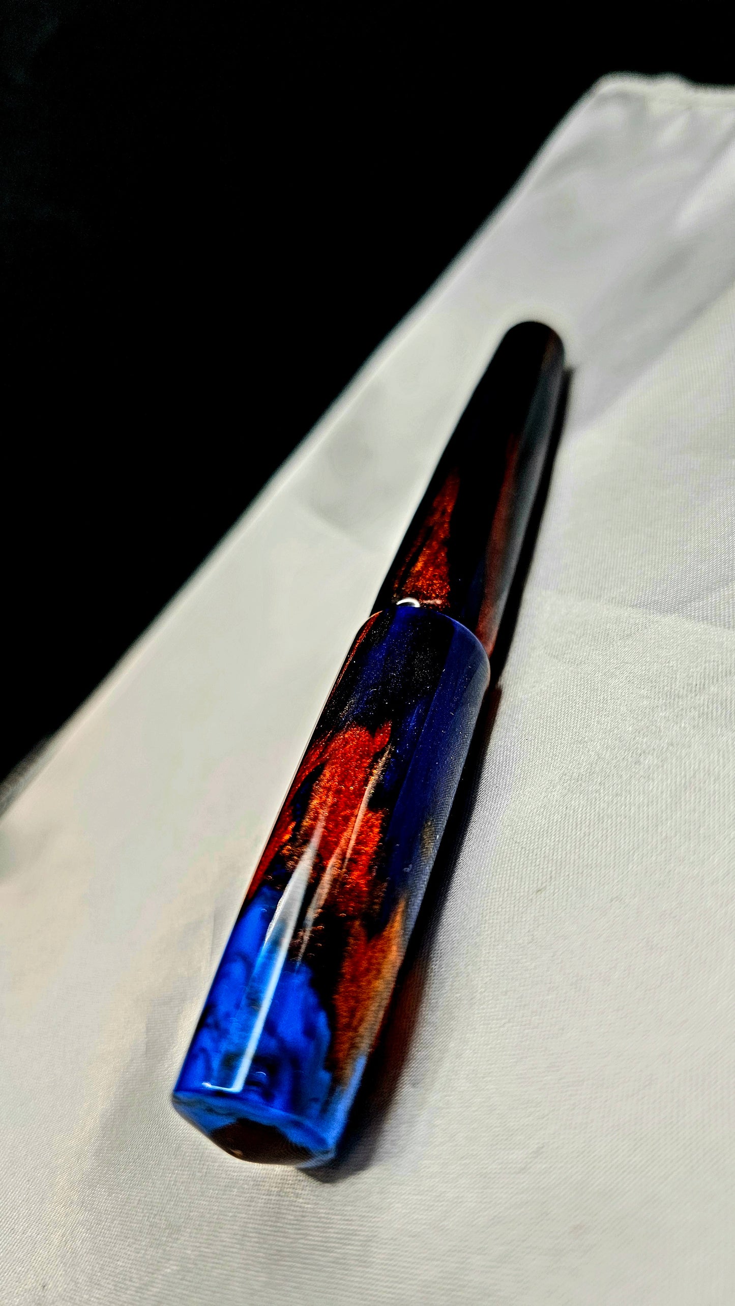 "Dusks Twilight" Bespoke Fountain Pen a Hand Made Resin Body