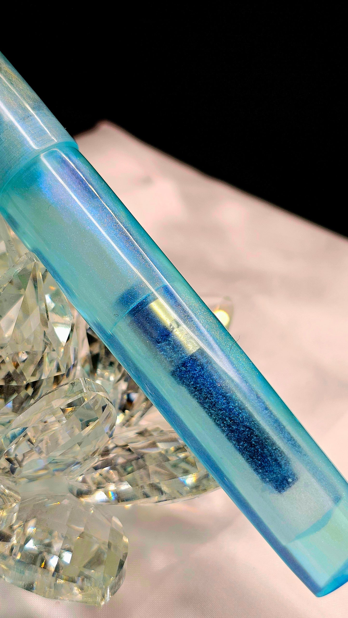 “The Cryoquill Oracle” Bespoke Fountain Pen a Hand Made Resin Body