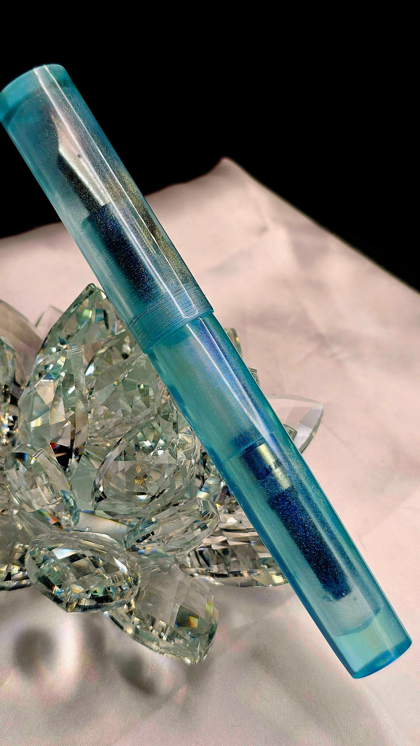 “The Cryoquill Oracle” Bespoke Fountain Pen a Hand Made Resin Body