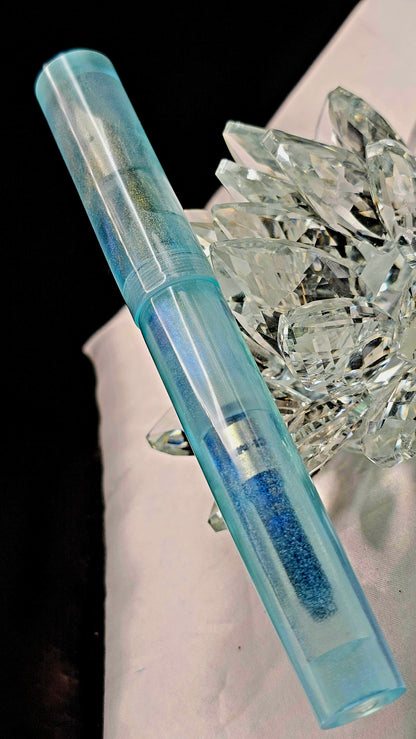 “The Cryoquill Oracle” Bespoke Fountain Pen a Hand Made Resin Body