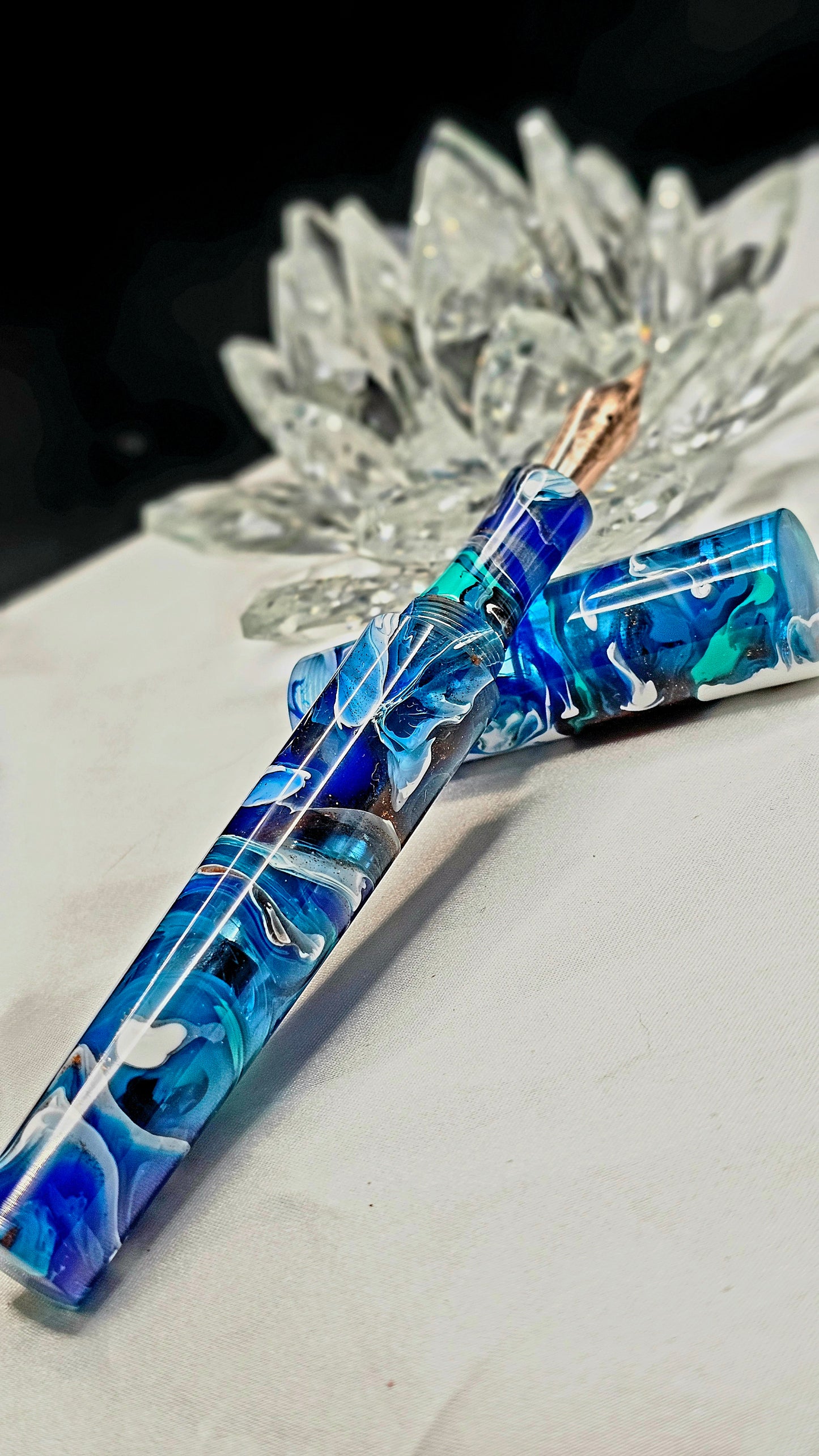 “Deep Plunder” Bespoke Fountain Pen a Hand Made Resin Body