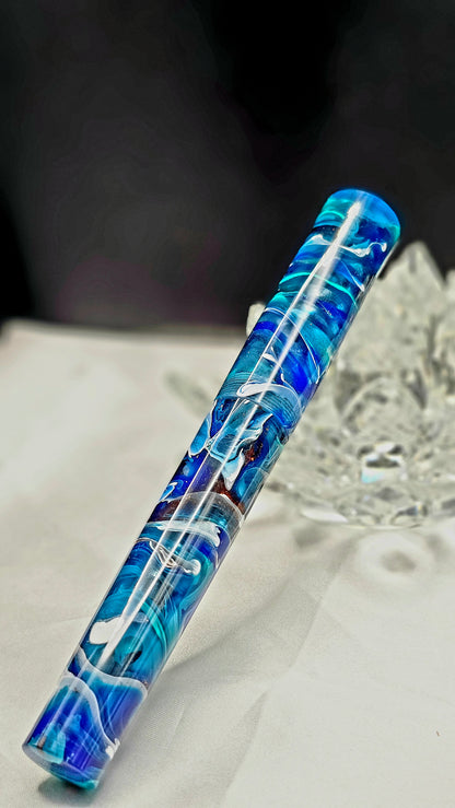 “Deep Plunder” Bespoke Fountain Pen a Hand Made Resin Body