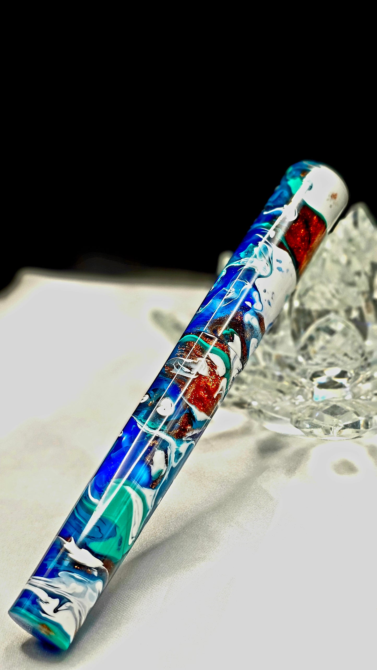 “Deep Plunder” Bespoke Fountain Pen a Hand Made Resin Body