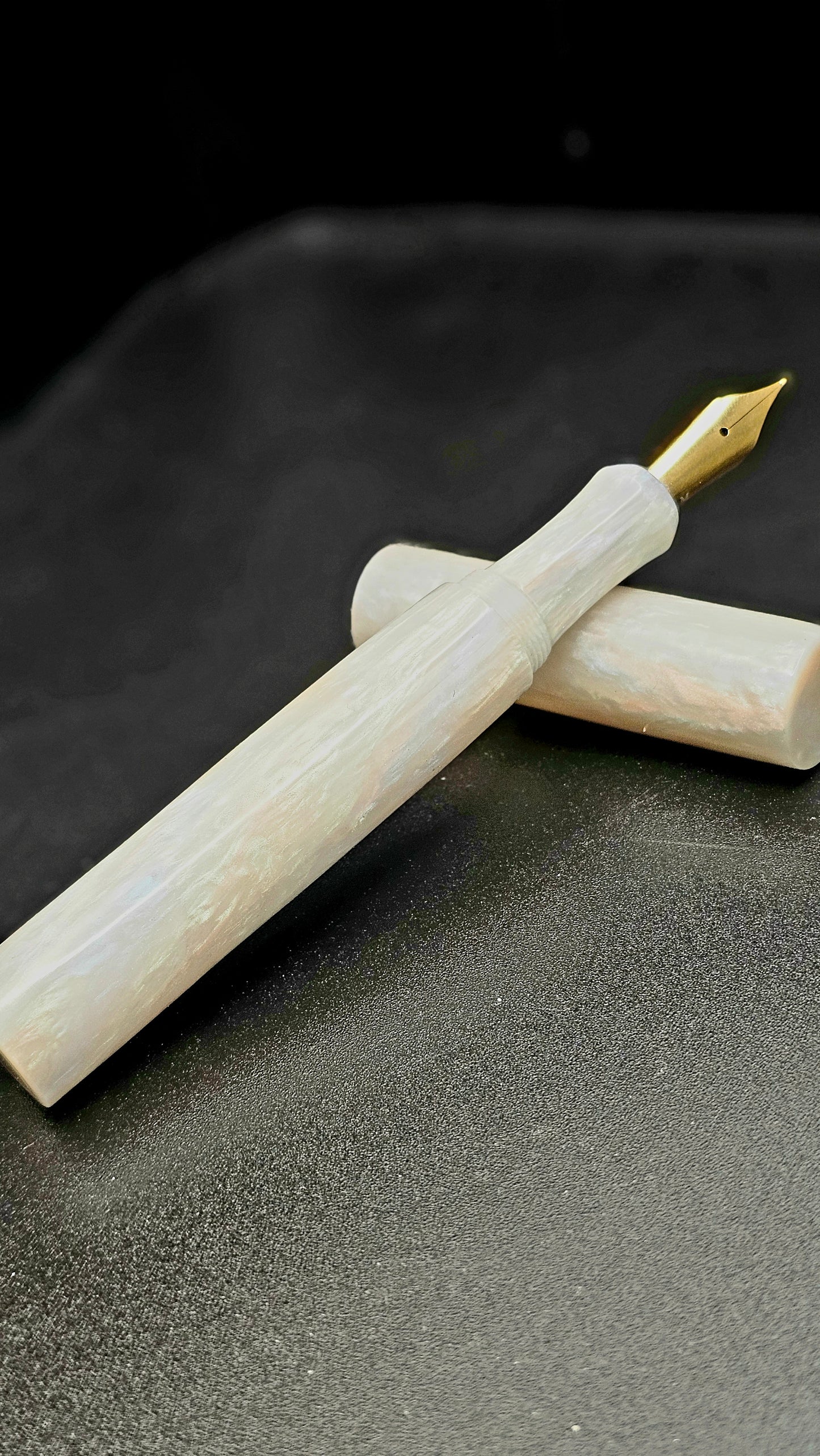 “The Oracle's Whisper” Bespoke Fountain Pen a Hand Made Resin Body