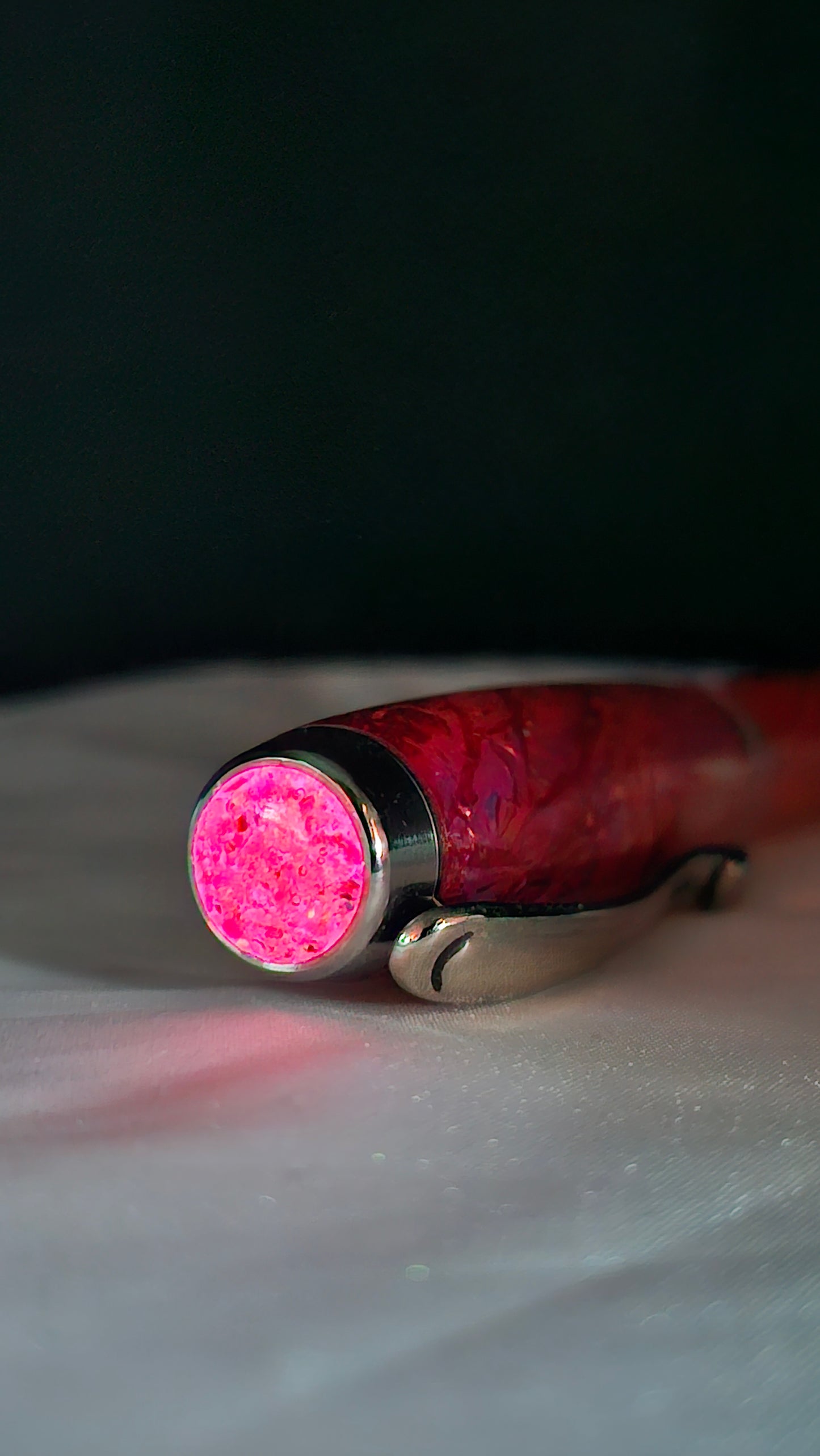 Custom One Of a Kind Handmade Fountain pen with Green Opal FX