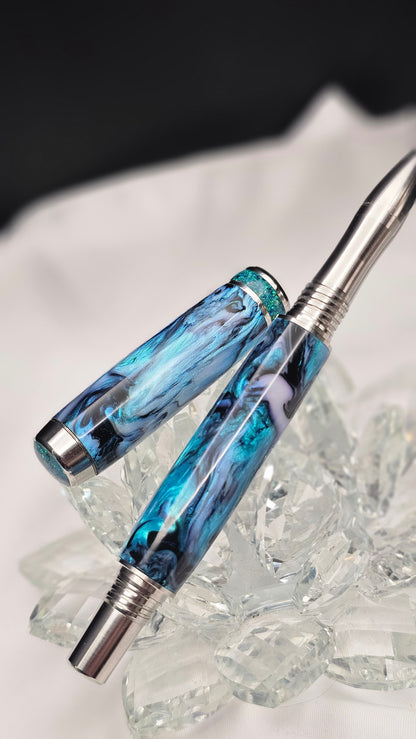 𝒯𝒾𝒹𝒶𝓁 𝒮𝓊𝓇𝒻 One of a kind fountain or roller ball pen