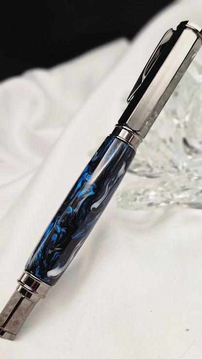 Hand-poured Resin Vertex Fountain pen