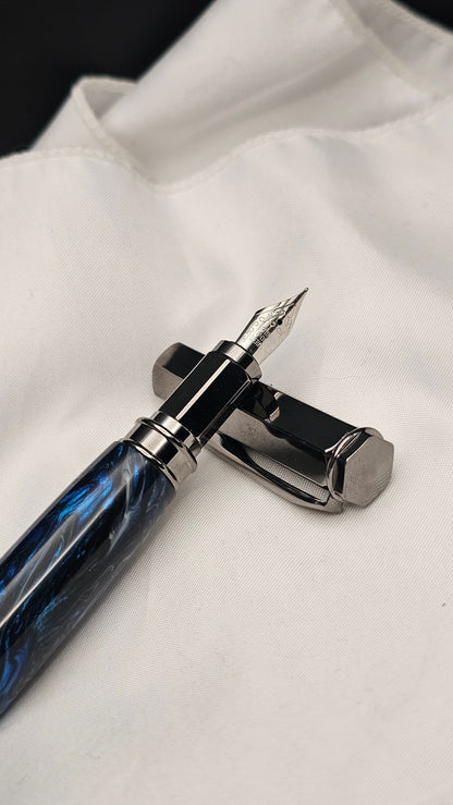 Hand-poured Resin Vertex Fountain pen