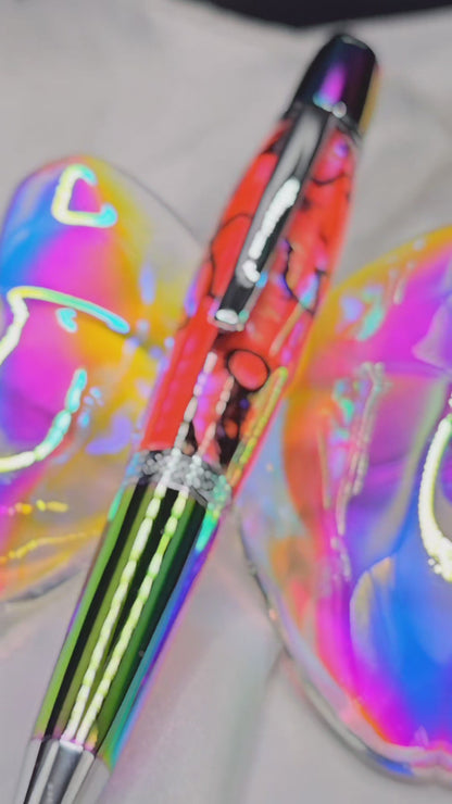 Paua Abalone Twist Pen, Refillable and great for everyday use