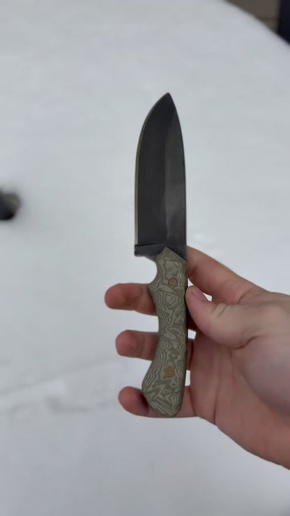 The Tactical Camp Knife (OD Green/Tan)